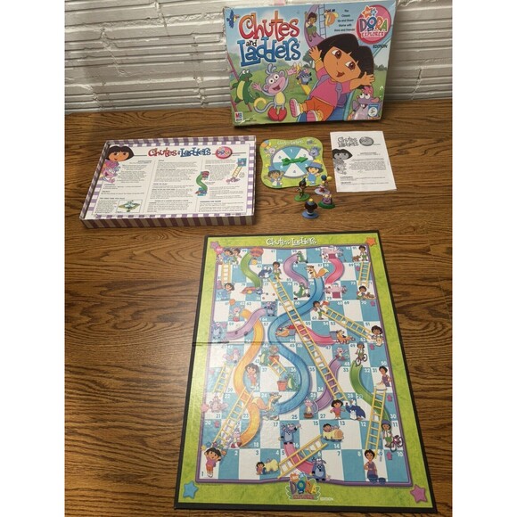 Dora the Explorer Chutes and Ladders Edition Kids Fun Easy Board Game ,Milton Br - Picture 6 of 13